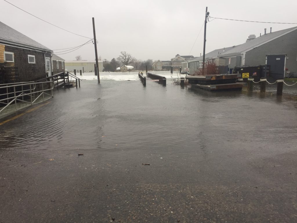 Picture of the flooding tide in Barnstable Harbor : Cape Cod Climate Task Force
